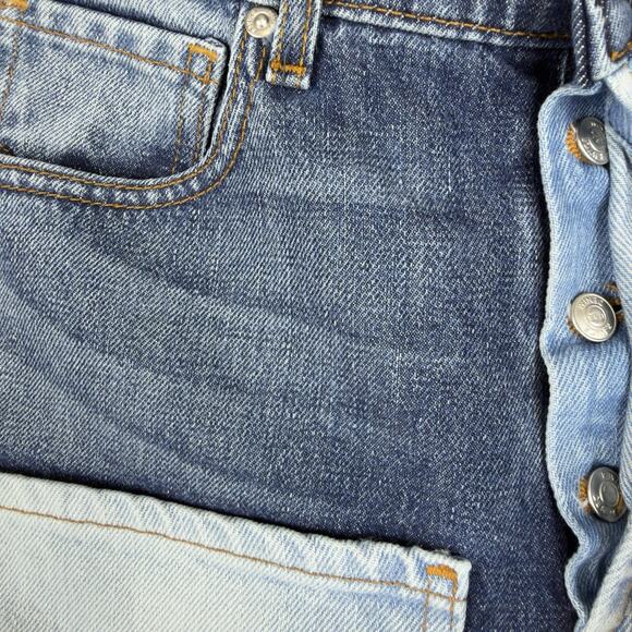 Revice Jeans Women's Size 29 Blue Denim Matchmaker Patchwork Pockets Retro - Picture 7 of 16